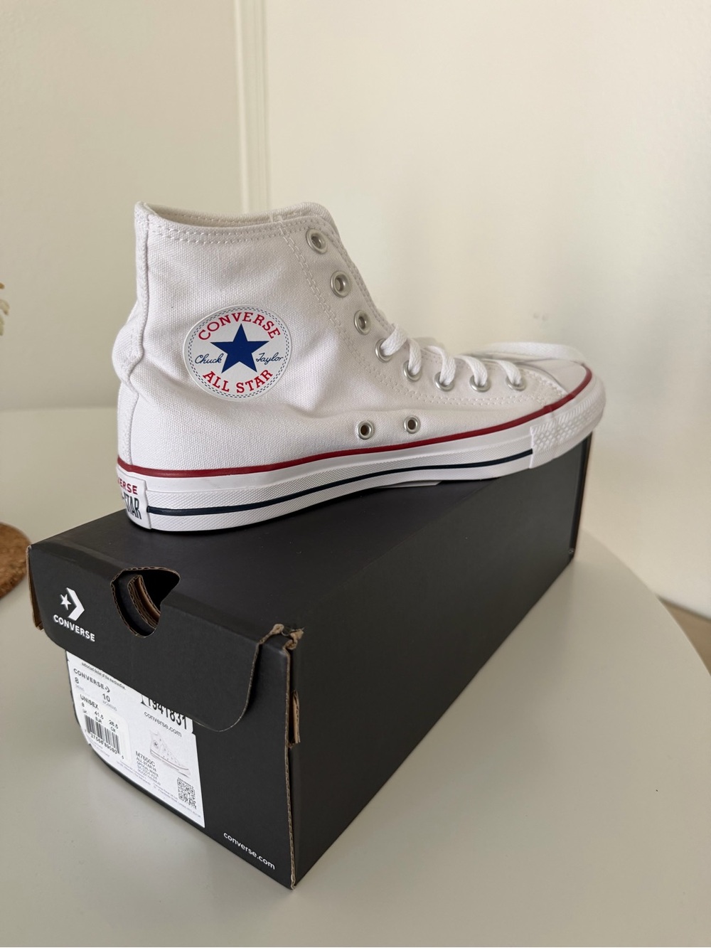 Converse White High Top Sneakers